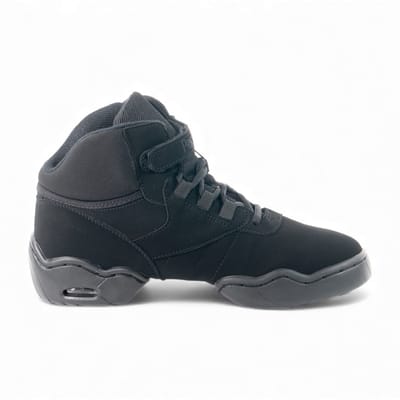 Papillon PA1506 hooge danssneakers - Splitzool met lucht gevulde demping - Uitstekende flexibiliteit en bewegingsvrijheid - Extra enkelondersteuning met klittenbandstrip - Hiphop, Streetdance, Jazzdance, Zumba - PAPILLON - Zwart - 37
