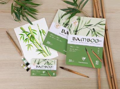 Clairefontaine aquarelblok BAMBOO, DIN A5, 250 g/m2