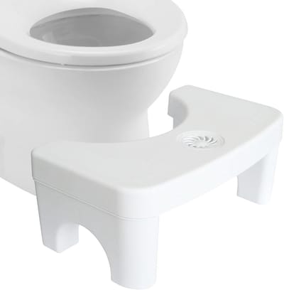 Toilet Krukje - Kakhulp Krukje - Gezonde Houding - Met Parfumdoos - 7 Inch Hoog - Wit