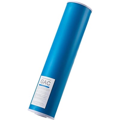 Cartouche de rechange pour filtre à eau de maison entière 4,5 x20  Carbone GAC 1 Paquet