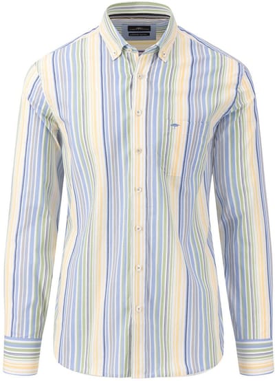 Fynch Hatton - Lange mouw overhemd - Mannen - XXL - Groen - Katoen - 1403-8060