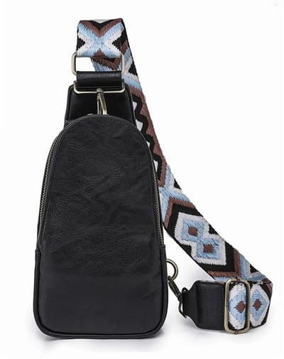 WiseGoods Premium Dames Crossbody Tas - Luxe Schoudertas - Sling Bag - Anti Diefstal Tas Vrouwen - Fashion - Design Tasje Zwart