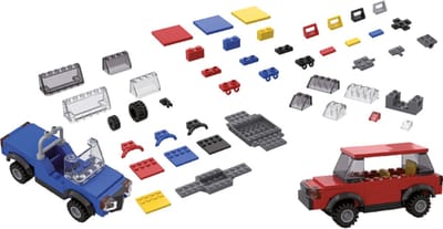 Eduplay bouwstenen voertuigen set 250 stuks - constructiespeelgoed.