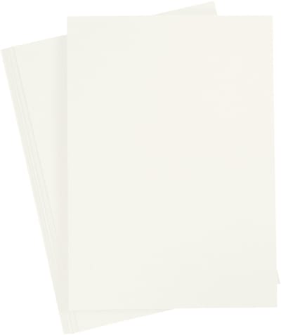 Gekleurd Karton A4,210x297 mm, 180 gr, off-white, 20 vel | Knutselkarton