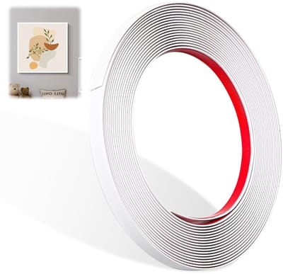 Decoratieve Moulding, Zelfklevende Randbescherming van 7 m x 1 cm, Flexibele Wandstrips voor Spiegel- en Meubeldecoratie, Eenvoudig aan te Brengen en Duurzaam PVC