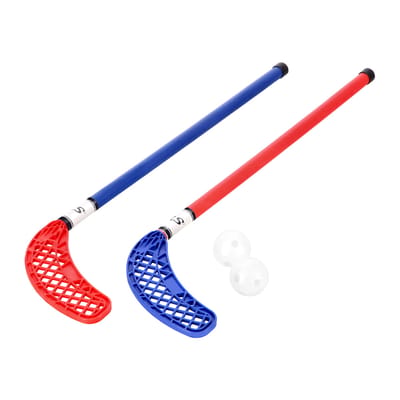 NILS KHZ825 - Unihockey Set - 2 Kij, 2 Piłka - Inclusief Transportnet