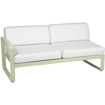 Fermob BELLEVIE 2 zits module links - 65 lindegroen mat - 81 witgrijs
