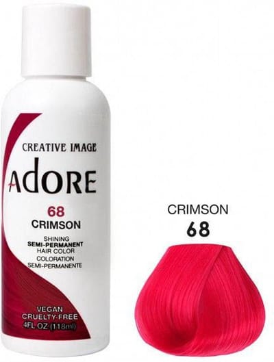 Adore Semi-Permanent Hair Color - Crimson 68 118 Ml