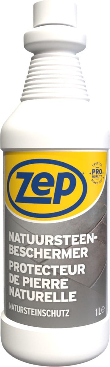 ZEP Natuursteenbeschermer 1 L – Impregneermiddel op Waterbasis voor Poreuze Ondergronden – Olie-, Vet- en Vuilafstotend – Voor Natuursteen Binnen en Buiten