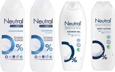 Neutral Parfumvrij - Voordeelverpakking Mix - Shampoo / Conditioner / Bodylotion / Douchegel