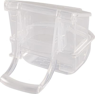 Klepbakje met deksel en afneembare voerbak - Transparant - Voerbakjes - Servies - Benodigdheden