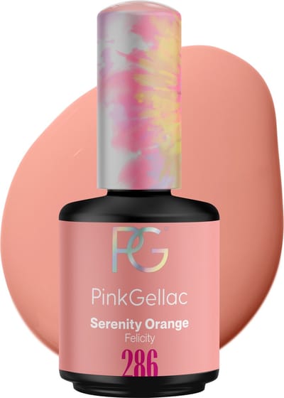 Pink Gellac Gellak - 286 Serenity Orange 15ml - Oranje Gel Nagellak - Gellac - Gel Nagels Producten