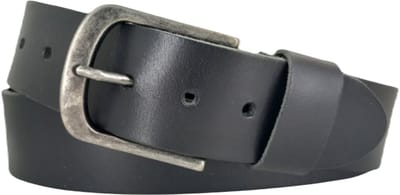 Zwarte Leren Riem Heren – Riemmaat 85 - Totale riemlengte 100 CM - Echt Leer - Lederen Riemen Zwart – Broekriem voor Jeans – 4,5cm Breed – Nikkelvrij – Kado Cadeau Mannen