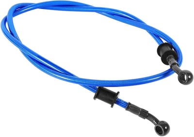 Motorfiets Remslang 500mm-1200mm, Gevlochten Olieslang, Stalen Rem- en Koppelslang voor Fietsen, Enduro en Motocross (600mm, Blauw) voor Verbeterde Remprestaties