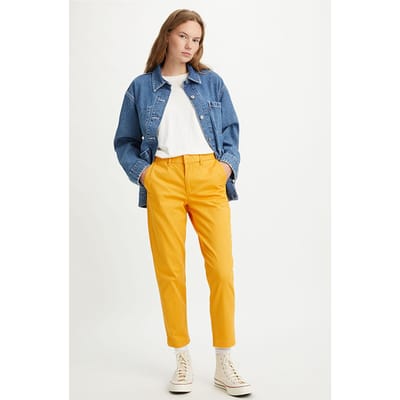 Levi's Essential Chino Orange Size: W24L29 | Chinos Outlet | Dames | Oranje