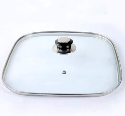 Pan Deksel - Kookgerei Deksel - Energiezuinig Koken - Gehard Glas - 28 cm - Transparant