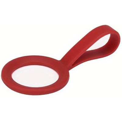 Boucle de Suspension de Bouilloire Silicone Porte-Bouteille d'Eau de Sport Poignée Corde de Transport pour Tasse à Vide à Petite Bouche Outil de Camping en Plein Air rouge
