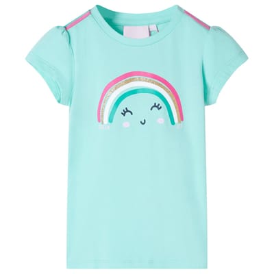 vidaXL Kindershirt 140 lichtmint
