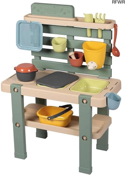 RFWR® Modderkeuken voor Buiten - Creatieve Keuken met Accessoires voor Kinderen vanaf 3 Jaar