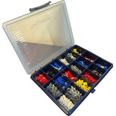 Conex assortimentsdoos geisoleerde adereindhulzen 1585-delig (CE900122)
