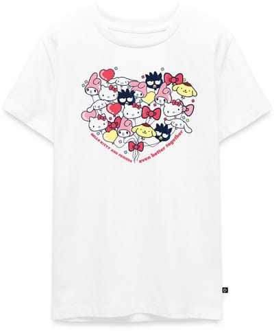 Hello Kitty En Vrienden Ballonnen In Hartvorm Premium T-Shirt Tiener