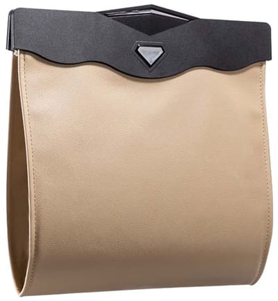 Auto-afvalzakken van leer - Waterdicht - Opberg- en organisatiezakken - 29*29*3CM-beige