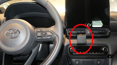Brodit ProClip houder geschikt voor Toyota Yaris 2024 - Center mount