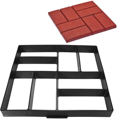 Betonmal Tuinpad - Pad Maken Mal - Tuinieren - Herbruikbaar - 40x40 CM - Zwart