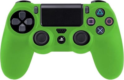 Siliconen bescherming protector geschikt voor Ps4 controller - Cover skin - Beschermhoes - Groen