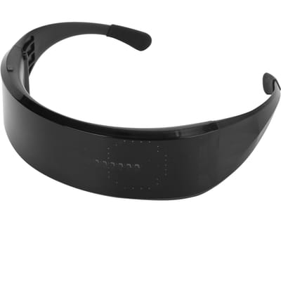 Zwarte LED Gloeiende Bril APP Bediening USB Opladen Meerkleurige Bril voor Feest Verjaardag Bar black