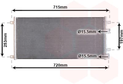 Van Wezel - LUCHTCONDENSATOR VOOR IVECO DAILY 1999-2005 504022601