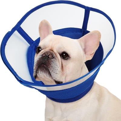 Zachte en Ademhalende Halsband voor Honden en Katten - Verstelbare Beschermende Kraag voor Herstel