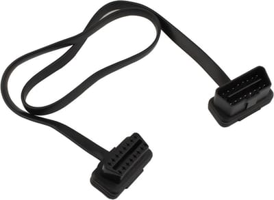 OBD-II Verlengkabel 60cm 16 Pin Mannelijke naar Vrouwelijke Diagnostische Connector voor Bluetooth Wifi USB ECU Lezers