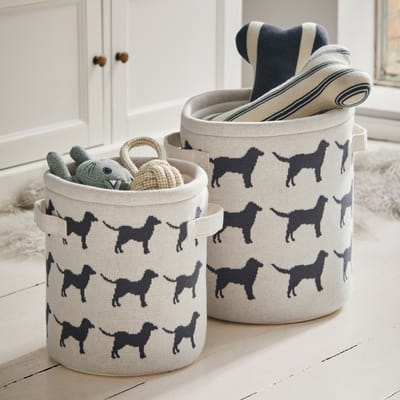 LOBERON Mand voor huisdieren set van 2 Pawelino beige/grijs