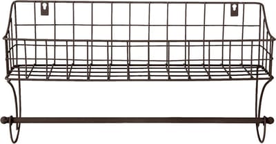 Clayre & Eef Handdoekhouder 44x12x25 cm Bruin IJzer
