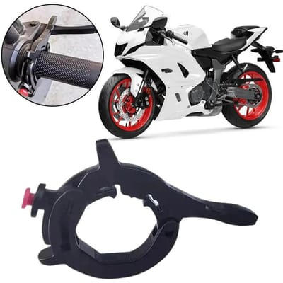 Régulateur de vitesse pour accélérateur de moto Régulateur de vitesse d'accélérateur de moto Clip d'accélérateur de croisière de moto Accessoires de moto de vélo noir
