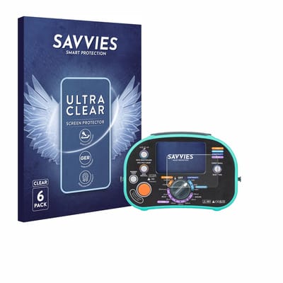 Savvies - Screenprotector voor Kewtech KT63DL - Folie Beschermfolie transparant 6 Stuks