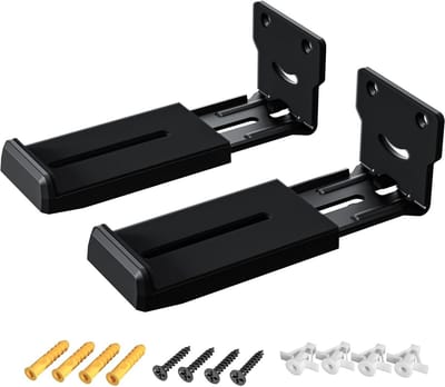 Soundbar Houder - Ondersteuning TV - Home Cinema - Verstelbare Haken - 20 kg Capaciteit - Zwart