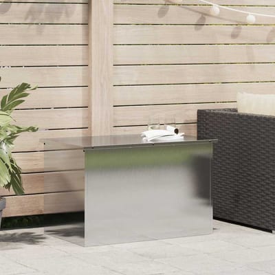 vidaXL - Tuinkussens - opbergdoos - Gegalvaniseerd - staal - 80 - x - 50,5 - x - 50 - cm