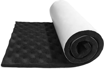 Famanu – 20 mm dikke zelfklevende akoestische geluidspanelen, golfschuimbestendige opvulling, geluidsisolatie, eierkrat ontwerp voor studio, muren en deuren, 83 x 33 cm