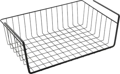 Metaltex - Kanguro Kasthangmand 40cm - Hangmand - Keukenkast Organizer - Ophangen zonder boren - Mat Zwart