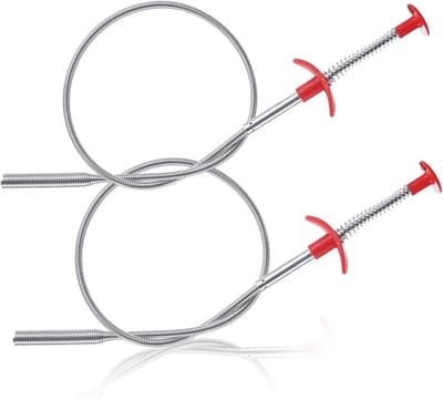 2-delige telescopische grijper van 60 cm, flexibele 4-vinger grijper voor het verwijderen van verstoppingen in gootstenen en wastafels