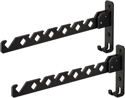 Vouwbare Wandkast Set van 2 Stuks, Draagbare Aluminium Opbergoplossing voor Balkon, Badkamer en Utility Room