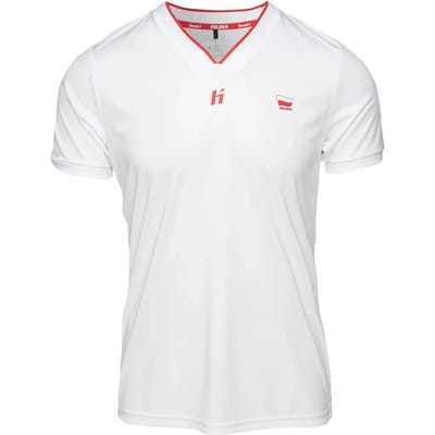 T-shirt Huari T-shirt à col V blanc sport