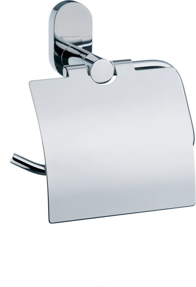 Lucido Toiletrolhouder met Wandbevestiging - Met klepje - Zilver - Kela