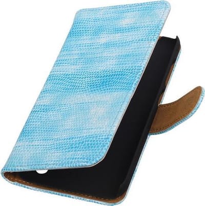 Huawei Y625 - Mini Slang Turquoise Booktype Wallet Hoesje