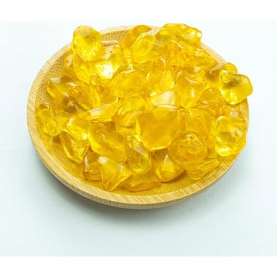 Natuurlijke Grindstenen En Kristallen Ambachten Kwarts Amethist Gepolijste Steen Reiki Genezing Mineraal Specimens Huis Aquarium Steen Decoratie (Citrine,100g pack) citrien