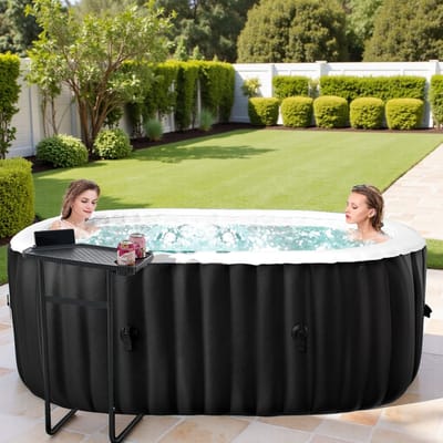 Opblaasbare Hot Tub voor 2 - Zwart - voor 2 Personen – 660L - Medahomestore
