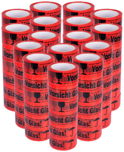 96 Rollen Pakkettape Stil Afrollend voor Voorzichtig Glas