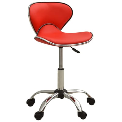 vidaXL - Salonkruk - kunstleer - rood